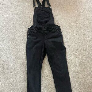 Black Denim Overalls